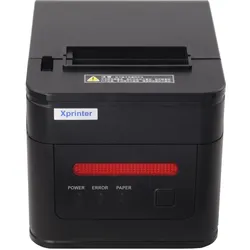 Xprinter Thermodrucker für Belege, 260 mm/s, bis zu 80 mm, USB, LAN, automatischer Papierschneider,, Belegdrucker