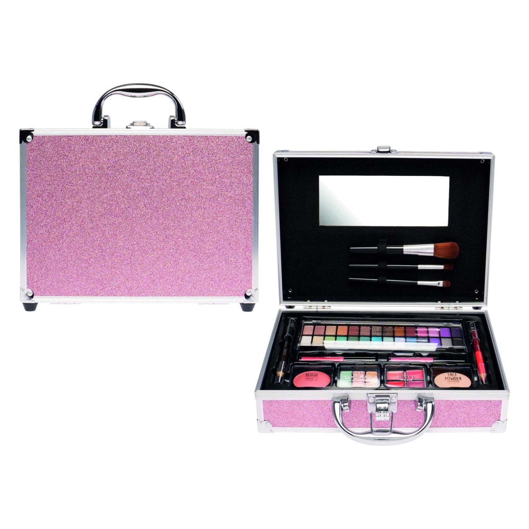 Treffina Casuelle Schminkkoffer Glänzend Rosa (8711603606453)