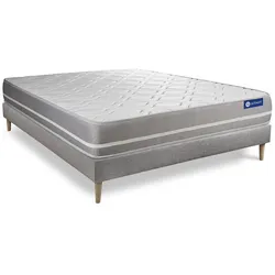 BETT Actiflex touch Taschenfederkern 140 x 220 cm h1 - Kit Bettgestell Grau