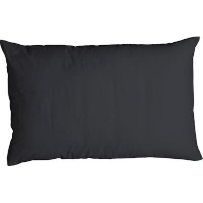 Kissenbezug CASATEX "Uni", grau (schiefer), B:40cm L:80cm, Satin, Baumwolle, Kissenbezüge, Kissenbezug, Uni Design, Reißverschluss, tolle Farben