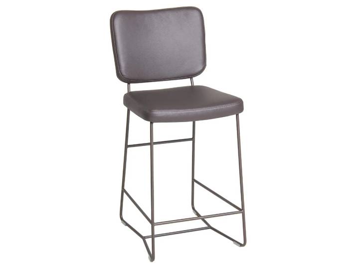 Barhocker Kirsten Plantagie / Farbe: Moro / Bezugsmaterial: Leder