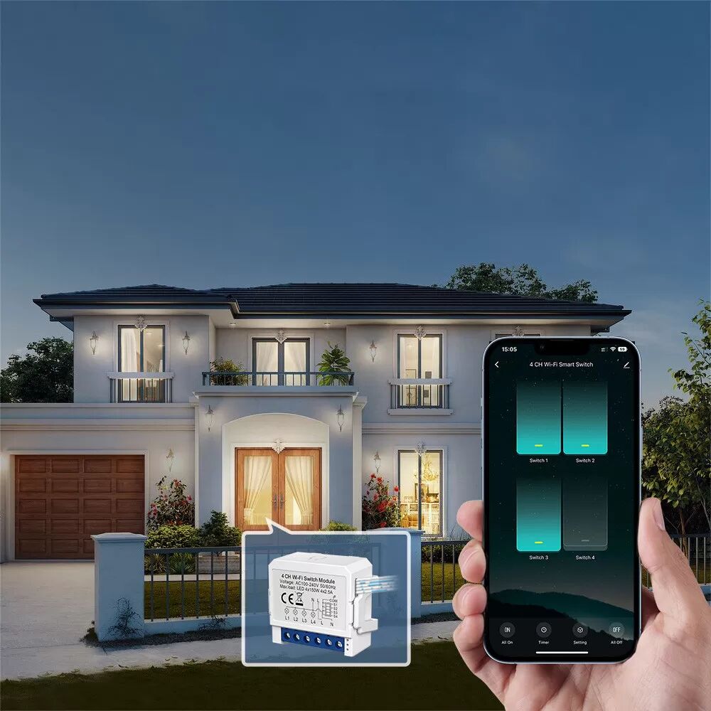 INF Module d'interrupteur intelligent ZigBee - 1 Gang, neutre requis, blanc
