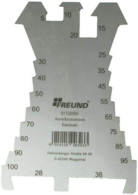 Pochoir de marquage Freund, forme droite (01132000)