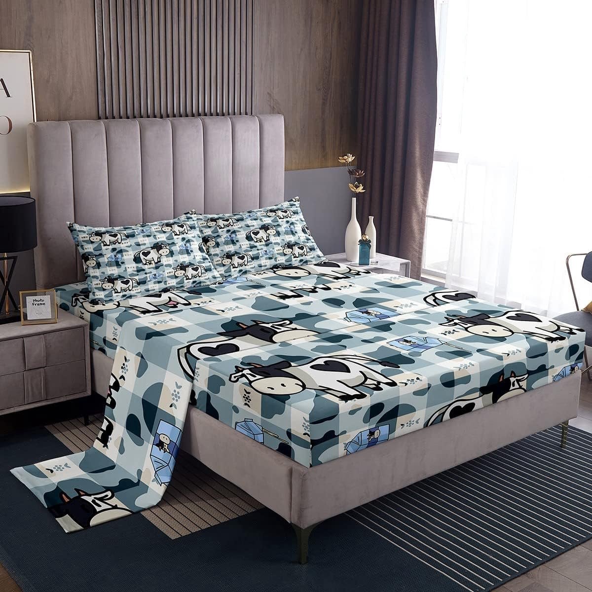 Eenpersoons Beddengoed Set met Dierenprint en Ademende Microvezel - Multicolor
