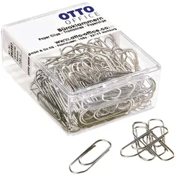 OTTO Office Büroklammern 32mm, silberfarben, 100 Stück silber