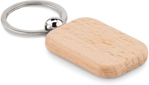 Porte-clés personnalisé en bois rectangulaire Poty Bois