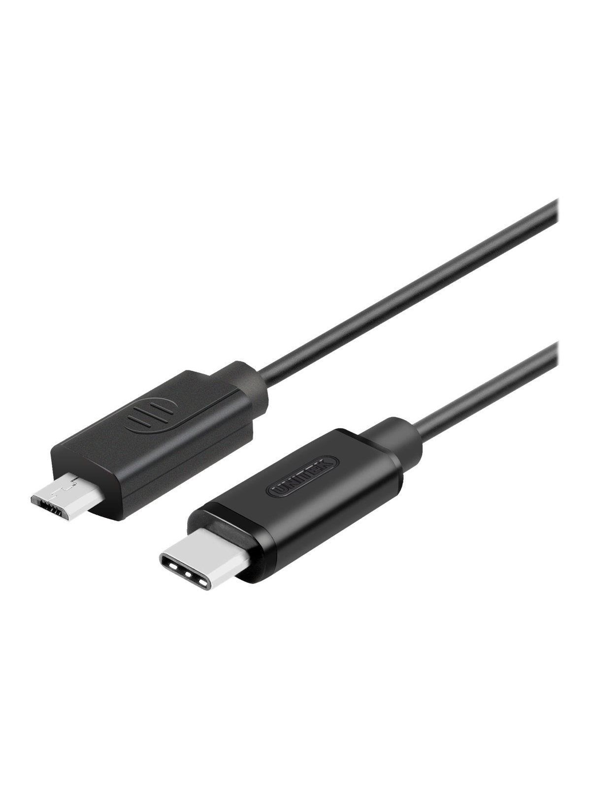 Unitek Y-C473BK - USB cable - USB-C to Micro-USB Type B - 1 m