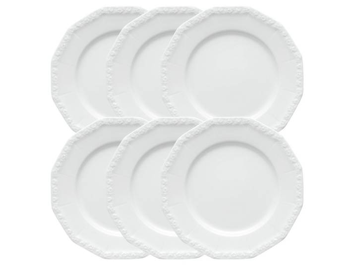 Rosenthal Teller-Set Maria Weiss Platzteller 31 cm Set6, Porzellan