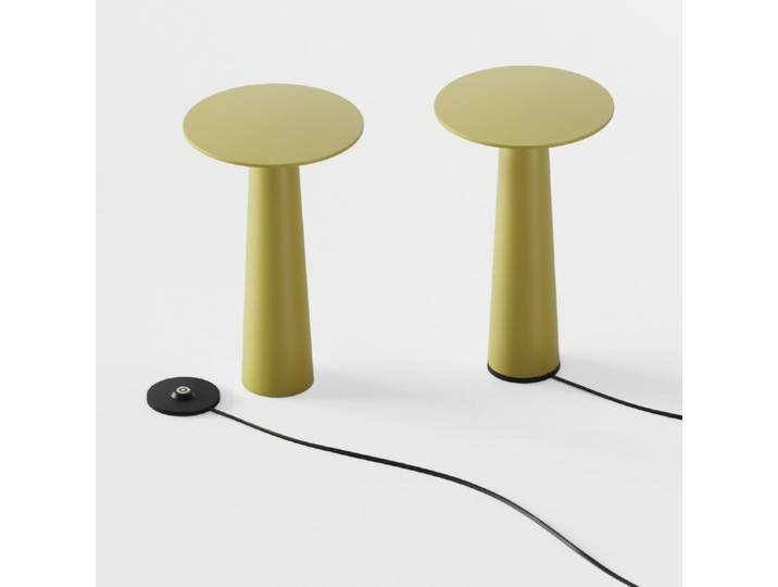 IP44.de Akku-Tischleuchte lix inkl. charging base, Pilzform, Dim