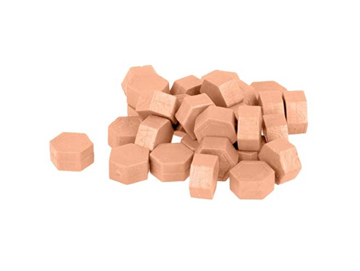30G WAX BEADS HEXAGON LIGHT PINK