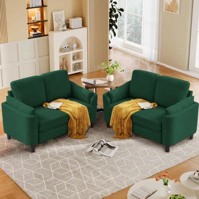 Jarenie "59.05"" Loveseat Sofa 2 Set with Soft Handrest"