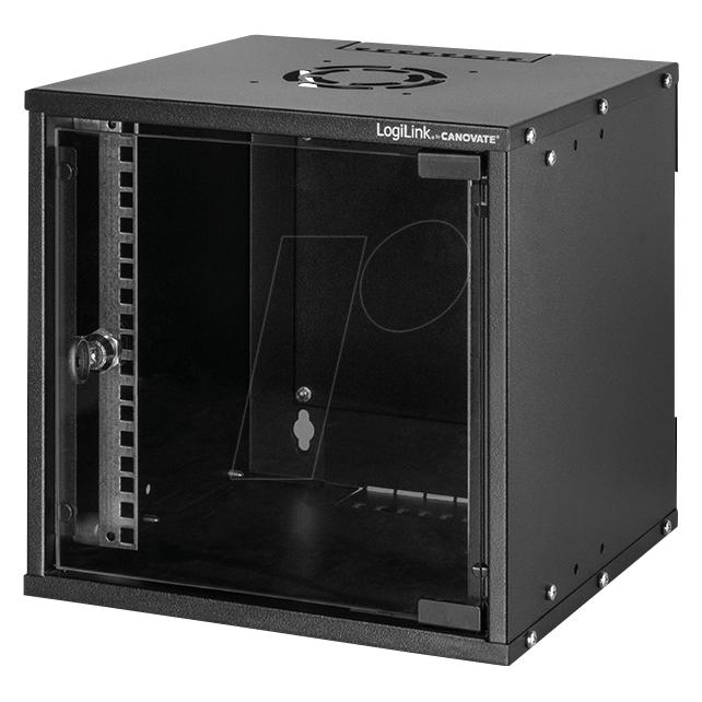 LogiLink 10"-Wandgehäuse, 4U, Tiefe 300 mm, schwarz (4 HE, 10 Zoll Rack) (LOGILINK W44Z30B-8698800002519)