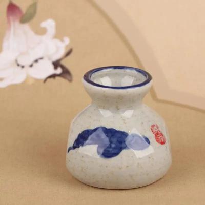 Inspired Living Chinese Style Ceramic Toothpick Holder And Cotton Swab Jar Mini Retro Vase style1 c 6x5.5cm