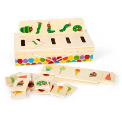 small foot Bildersortierbox »Raupe Nimmersatt« - mehrfarbig