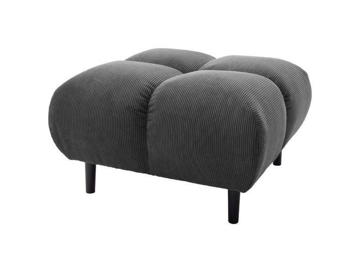 Pure Home Lifestyle Hocker, Anthrazit, Holz, Buche, quadratisch, 73x41x73 cm, Fußauswahl, Wohnzimmer, Hocker, Sitzhocker