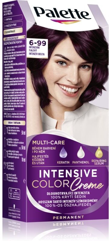 Schwarzkopf Palette Intensive Color Creme coloration cheveux permanente teinte 6-99 (V5) Intense Violet 1 pcs