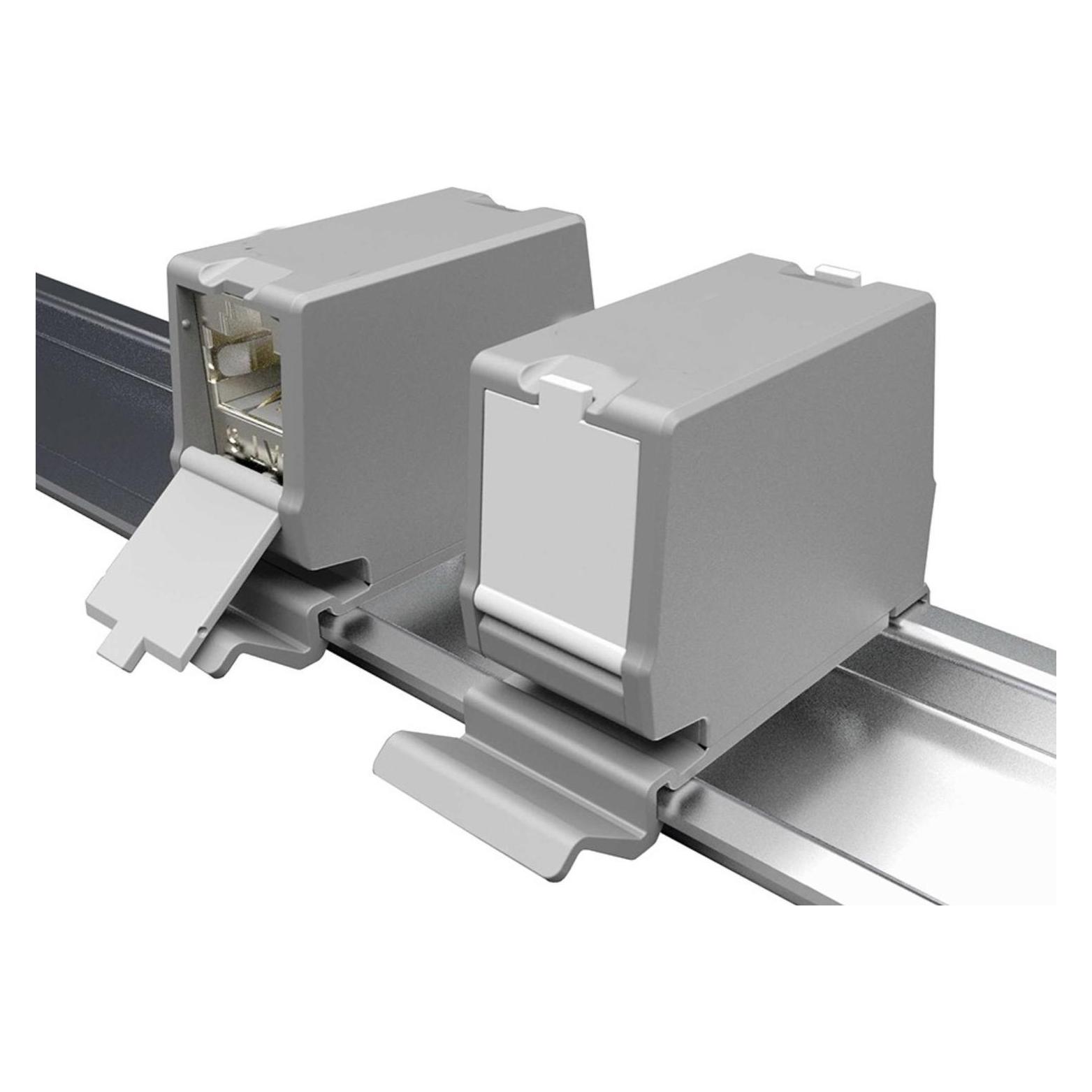 equip Keystone-Koppler geschirmt Cat6A 1xRJ45 DIN gr (Keystone Modul, Netzwerk Kupplung) (125581)