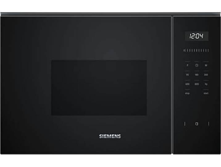 Siemens iQ500 Einbau-Mikrowelle Schwarz Edelstahl 594 x 382 cm BF525LMB1
