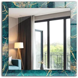 SPIEGEL 60 x 60 cm Rechteckig mit Aufdruck