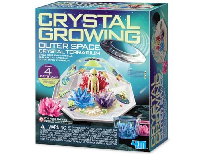 4M Kristallen groeien Outer Space Crystal Terrarium Kweek je eigen kristallen Voor kinderen vanaf 10 jaar