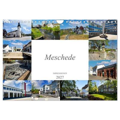 Meschede Impressionen (Wandkalender 2027 DIN A4 quer), CALVENDO Monatskalender