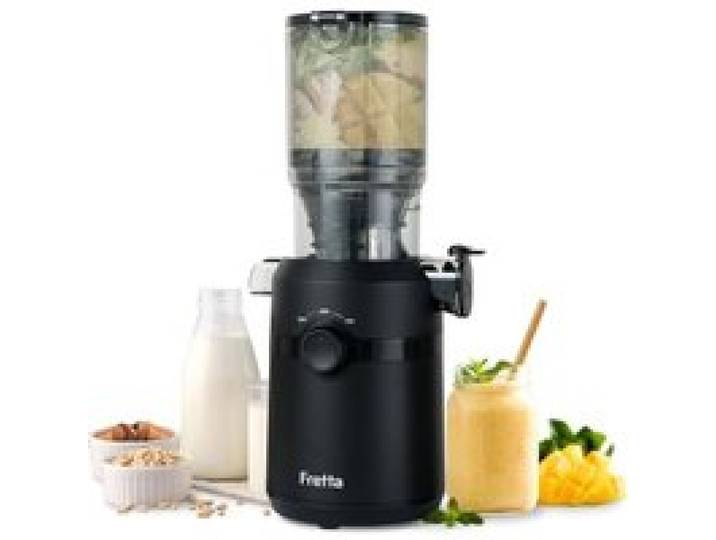 Extracteur De Jus Extracteur De Jus De Fruits Et Légumes Entiers Grande Ouverture De 108Mm Slow Juicer 1L Capacité 200W(Noir Mat)