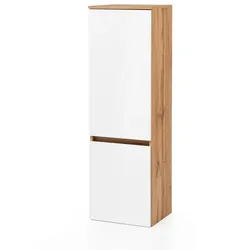 Held-Möbel Midischrank Malmö Dekor Braun, Weiß Eiche /