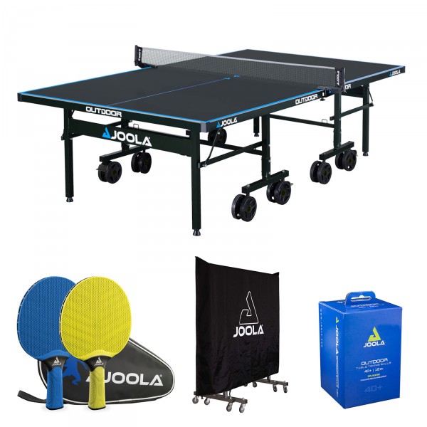 Joola Outdoor Tischtennisplatte J500A inkl. Zubehör-Set JO-11645-SET