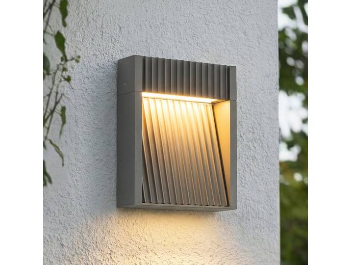 Applique d'extérieur LED Tavion, anthracite, IP65, 16 cm - Lucande - Terrasse - Moderne - Aluminium - À ampoule unique