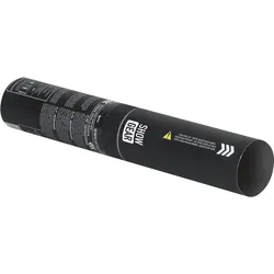 Showgear Handheld Confetti Cannon Small 28 cm, weiß/silber, feuerhemmend