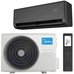 Midea Solstice 5 kW Schwarz | Innengerät & Außengerät | 18.000 BTU | EZB-18RD6-I & EZ-18RD6H-O