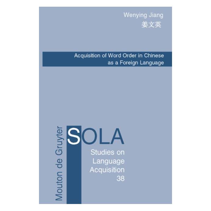 De Gruyter Jiang,W.:Acquisition of Word Order (Englisch, Hardcover, Wenying Jiang) (67762809)