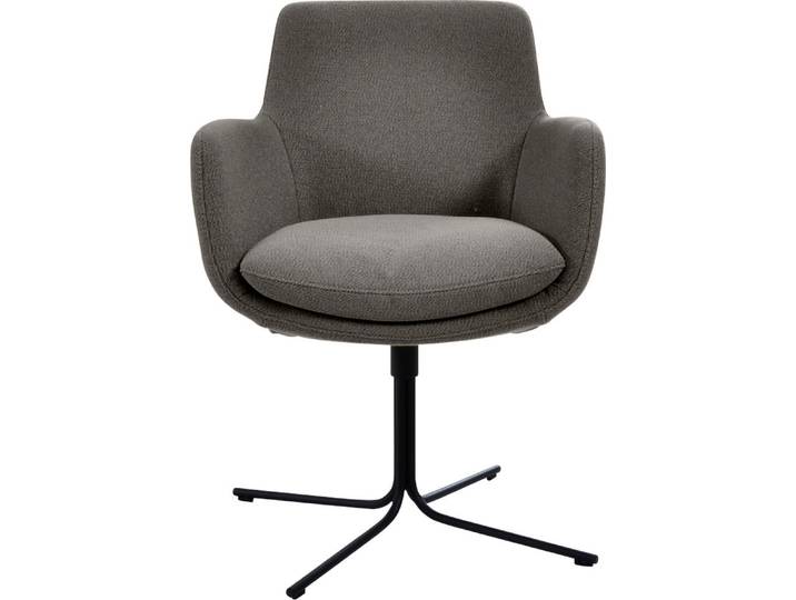 Drehstuhl, Braun, 59x65 cm, Flachgewebe, Drehfunktion, Klassisch, K+W-Polstermöbel