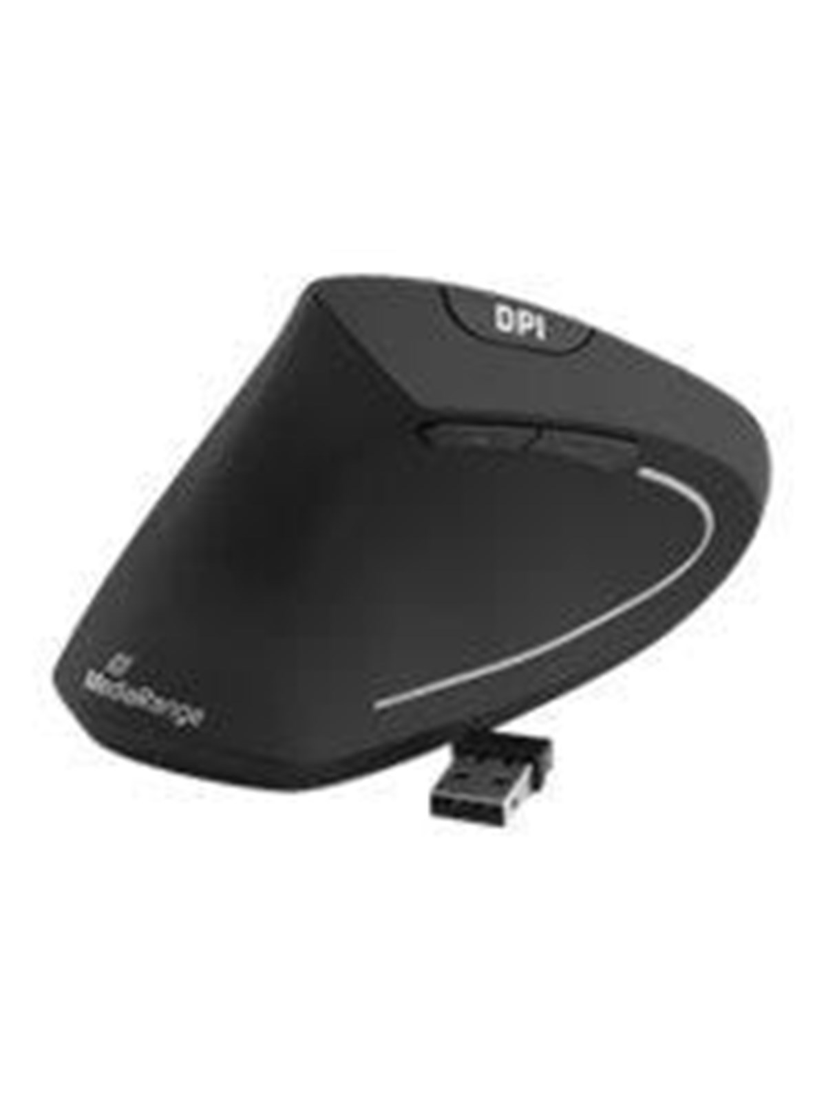 MediaRange - vertical mouse - 2.4 GHz - black - Vertical mouse (Schwarz)