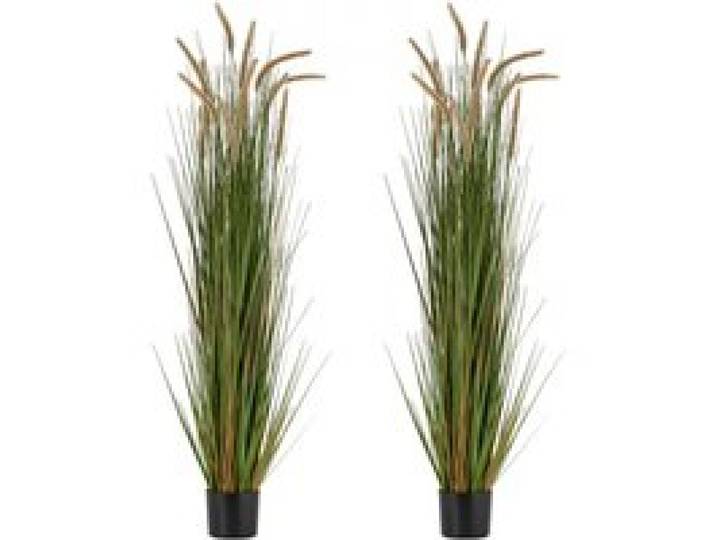 VEVOR Künstliche Graspflanze, 2er-Pack 1499mm Schachtelhalm-Schilfgras im Topf, Premium-PVC-Kunstpflanze, Grünpflanzen, Sträucher für Haus, Garten, Büro, Zimmerdekoration, Einweihungsfeier, Grün
