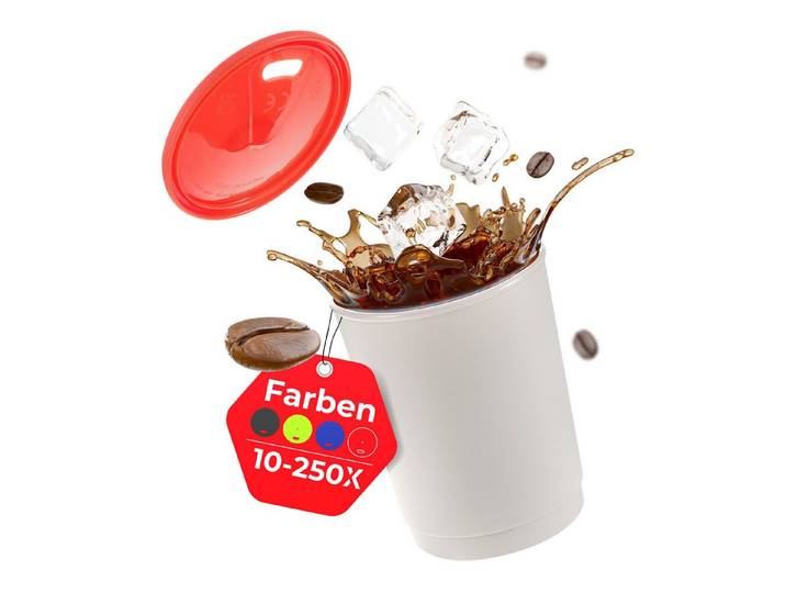 achilles Mehrwegbecher Kaffeebecher, Mehrwegbecher, Trinkbecher, LFGB geprüft, 330 ml, Kunststoff, (50-tlg)