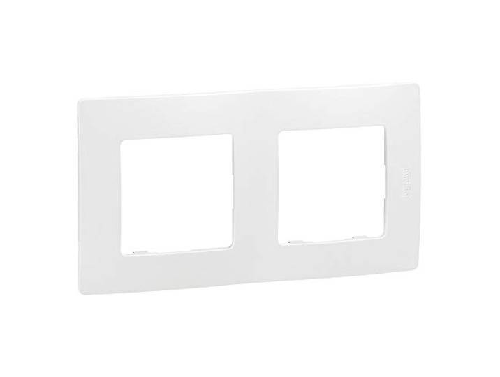 Legrand - 665002 - Cadre 2 éléments blanc Niloe réf. 6560810102