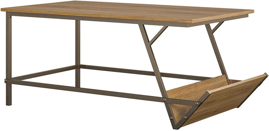 17 Stories Kaimerry Four Leg Coffee Table Walnut 47.5cm H X 120.1cm W X 59.4cm D