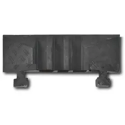 PROREGAL Endstück-Zapfen für Kabelbrücke BIG mit 3 Kanälen aus Hartgummimischung | HxBxT 7,5x23x60cm | LKW geeignet 12 Tonnen Achsenlast | Schwarz
