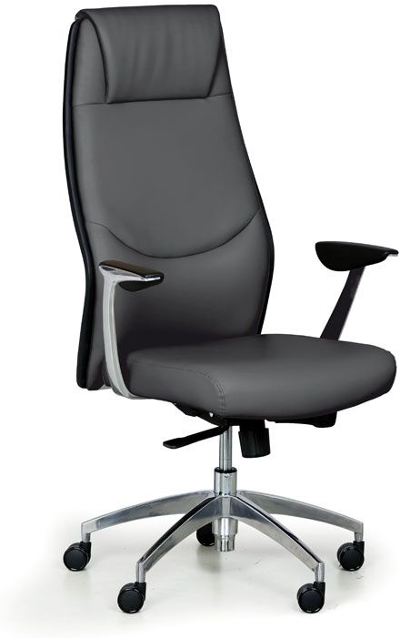 B2B Partner Leder-Bürosessel FANCY, grau