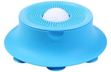 Market Central Silicone Dog Lick Mat Slow Feeder Bowl With Strong Suction For Puppies blue