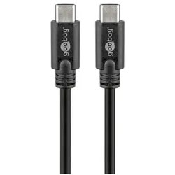 goobay USB-C™-Kabel »Sync & Charge SuperSpeed« 1 m schwarz schwarz