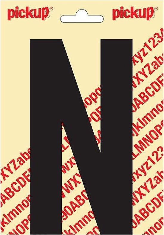 Nobel Sticker letter N zwart Pickup