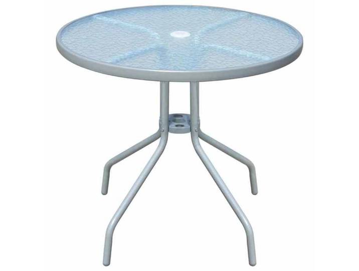 NEW Gris Table élégant - CHIC - Table de bistro Gris 80x71 cm Acier - Meuble de balcon &86096