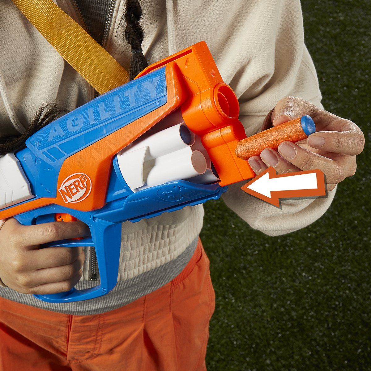 Nerf N Series Agility Speelgoedblaster met 12 Nerf N1 darts - Multikleur