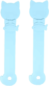 Inspire Curations LickEase Long Handle Cat Treat Spoon & Wet Food Feeder blue 2pcs