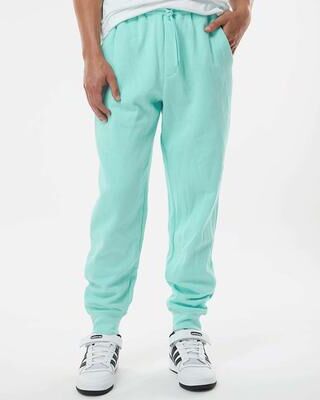 Independent Trading Co. IND20PNT Men's Midweight Fleece Sweatpants in Mint size Small   Cotton/Polyester Blend