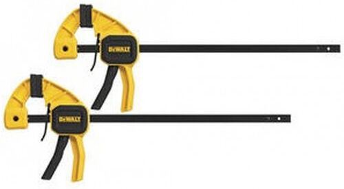 DeWALT DWHT0-83158 Serre-joint a une main Medium 300mm 12IN Pack de 2 45kg force de