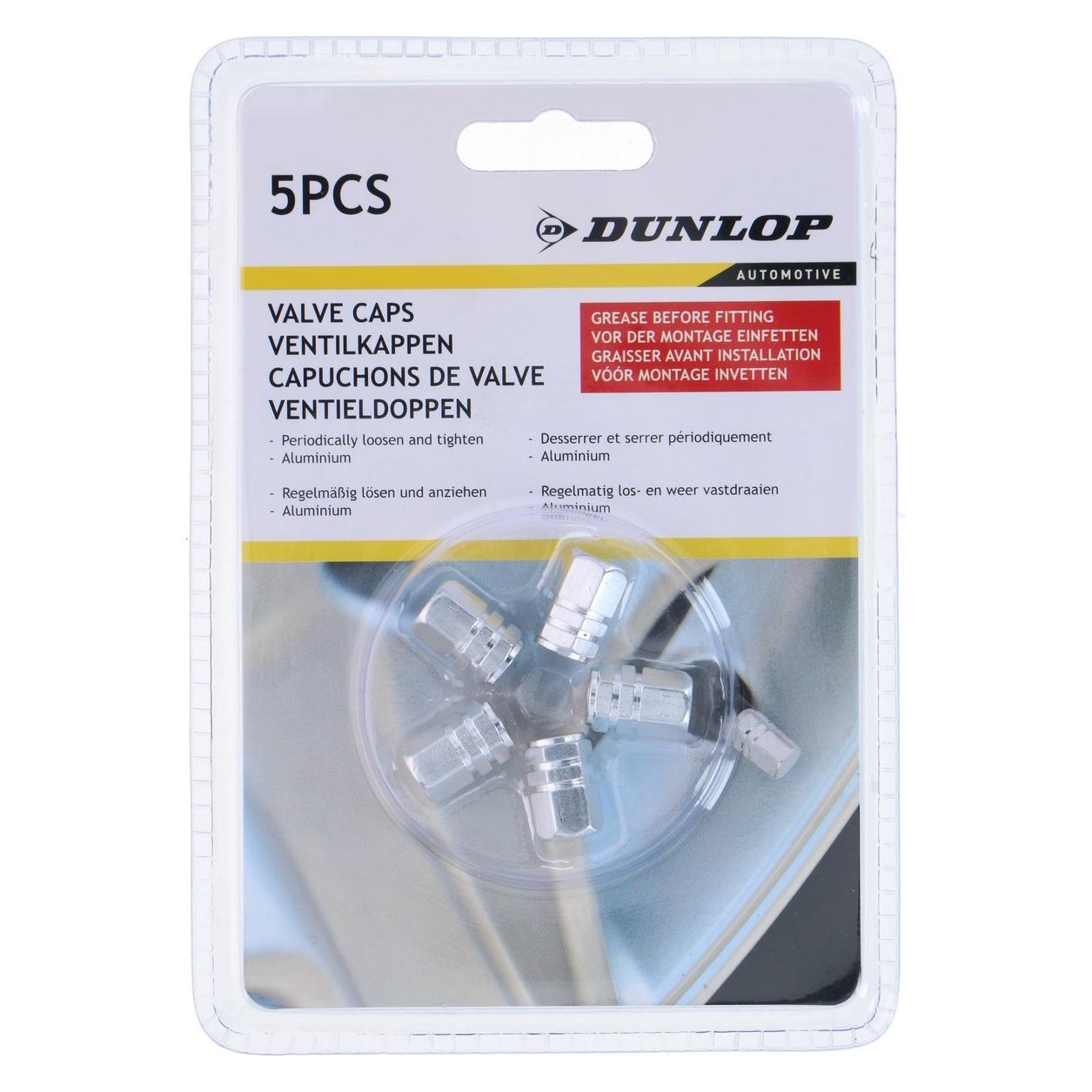 Dunlop Silberne Ventilkappen 16,5x9,7mm (8711252058269)