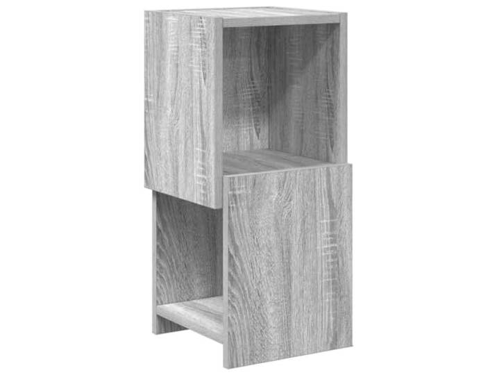 KUPTYERFG Eckschrank Graues Sonoma 25,5x25x55 cm Holzwerkstoff Kompaktes Eckregal für Schlafzimmer und Wohnzimmer, platzsparendes Design aus Holzwerkstoff mit 2 Staufächern.